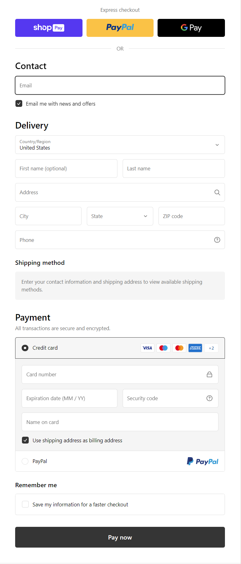 Shopify最新功能更新:一页式结账 | 极大提升独立站的结账转化率,缩短用户购买路径插图4 Shopify最新功能更新:一页式结账 | 极大提升独立站的结账转化率,缩短用户购买路径